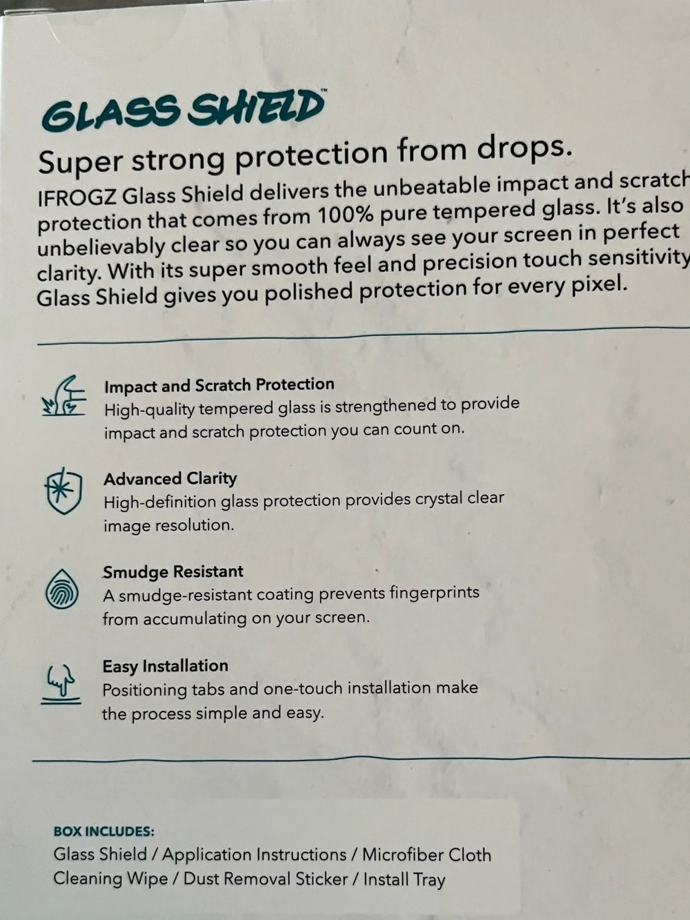 Tempered Glass Screen Protector for iPhone (Clear) Bundle